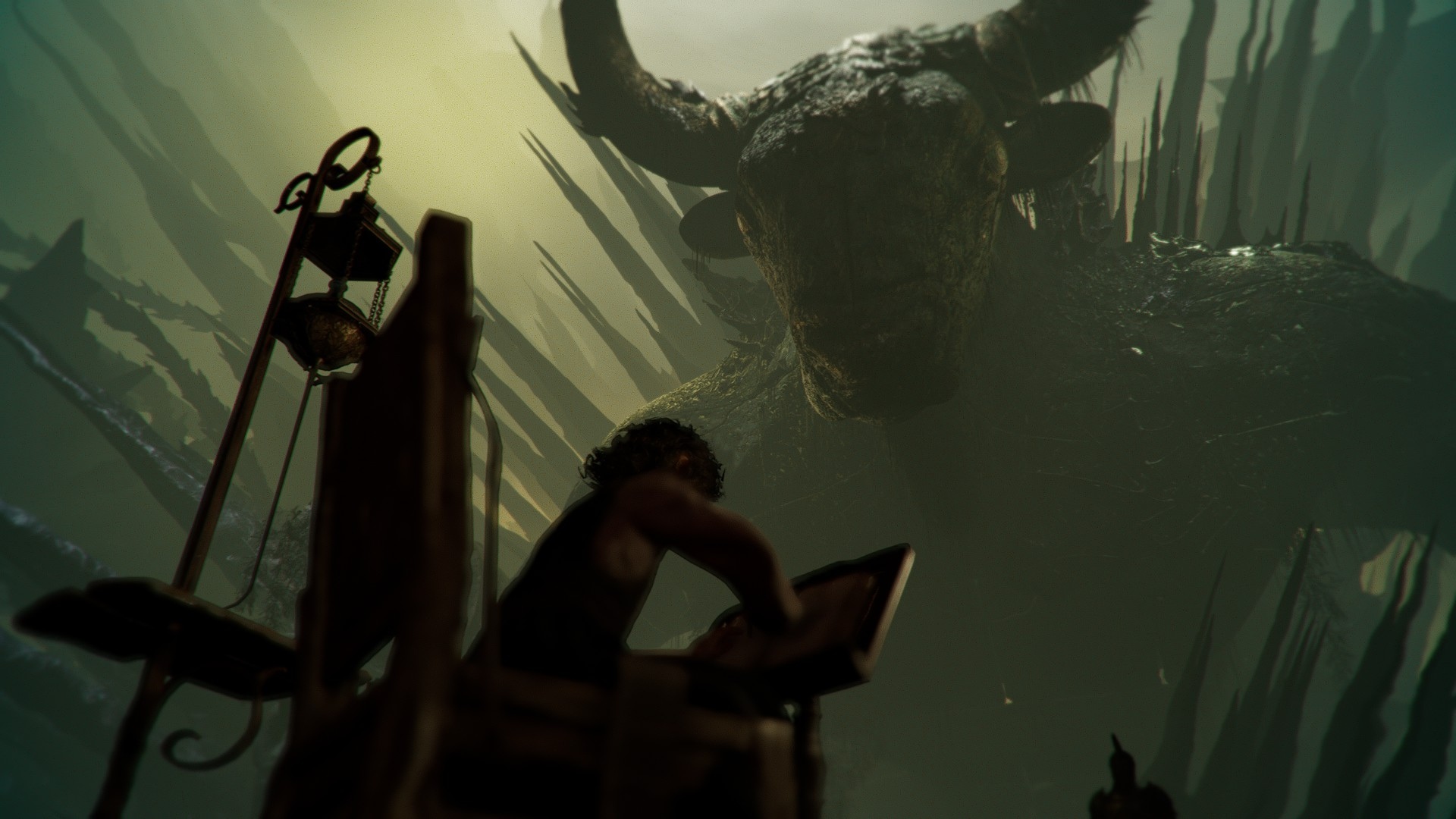 Resonance: A Plague Tale Legacy screenshot of the Minatour.