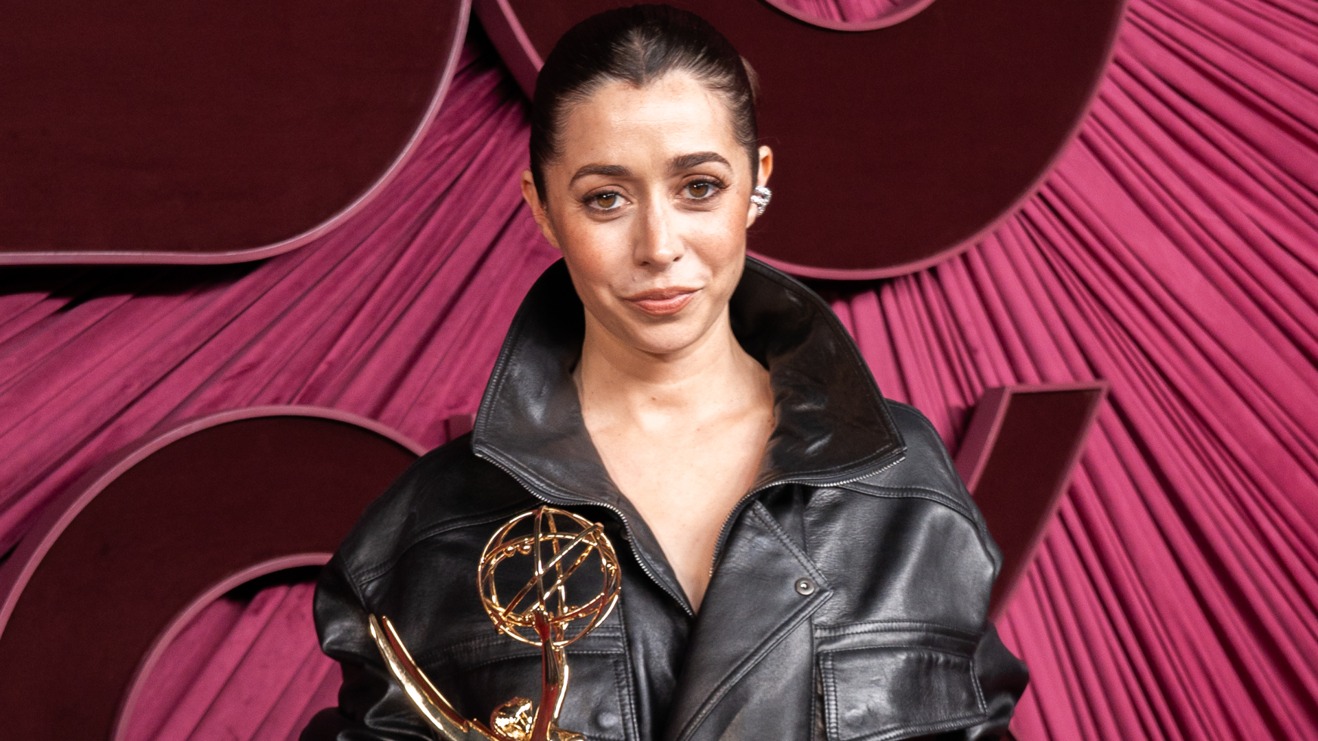 Cristin Milioti celebrated her 2025 Emmys win in an after-party leather look