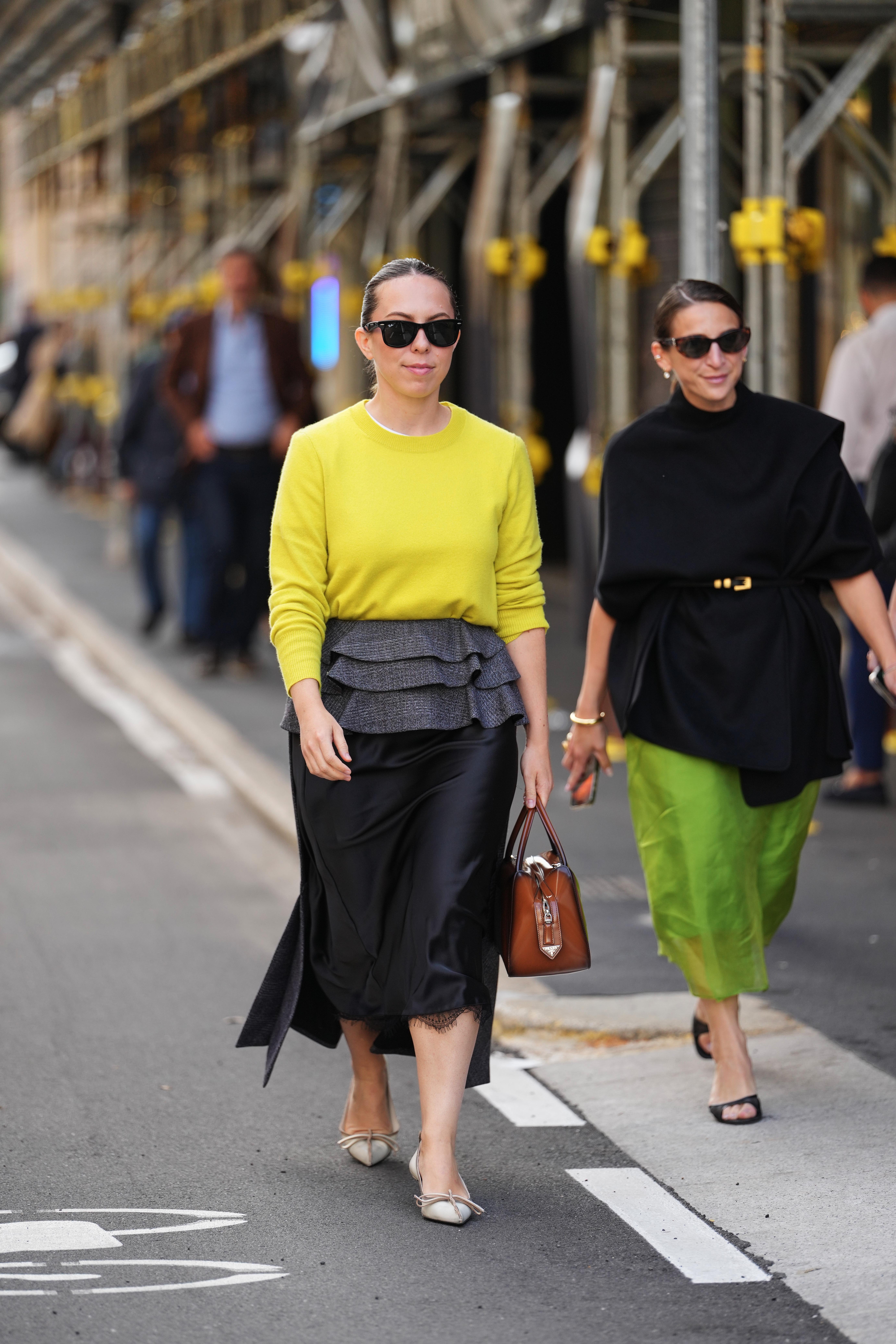 street style looks during milan fashion week september 2025