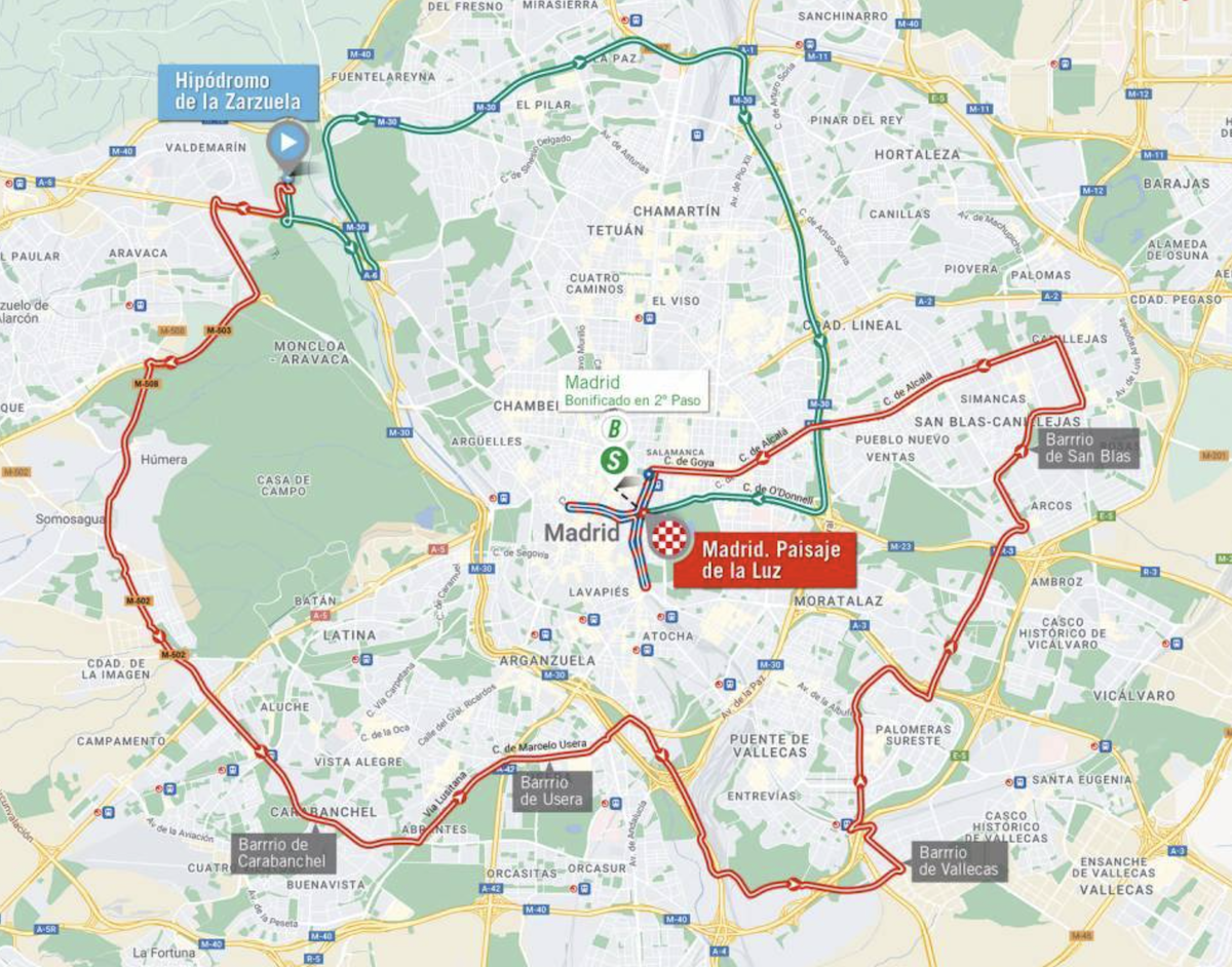 Map of stage 21 Vuelta a Espa&ntilde;a 2023
