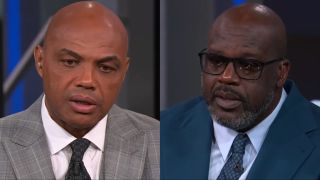 Charles Barkley and Shaquille O'Neal next to each other