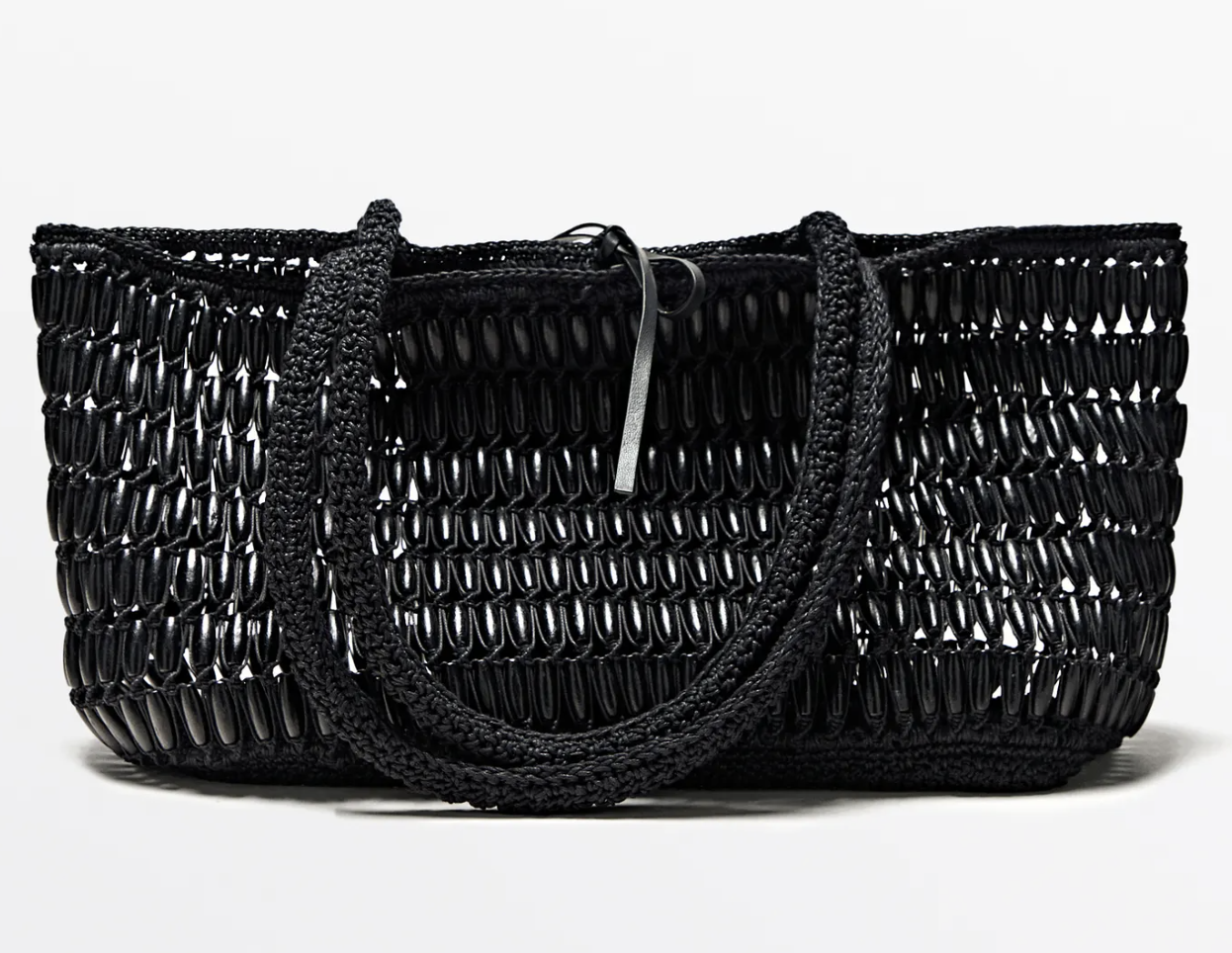 Massimo Dutti, Tote Bag With Wooden Details