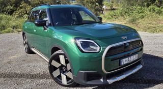 A Mini Countryman in green