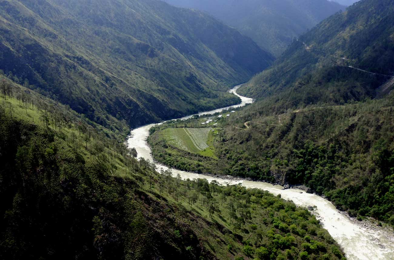 The Bhutan Wine Company's GorTshalu vineyard in Bhutan