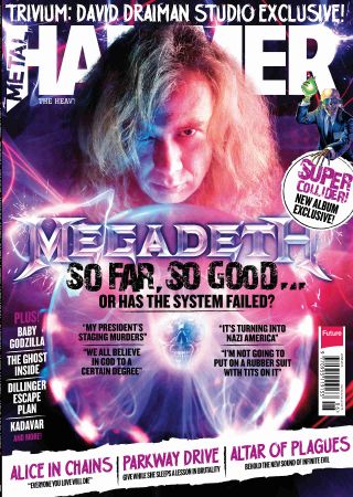 The cover of Metal Hammer issue 244 featuring Dave Mustaine