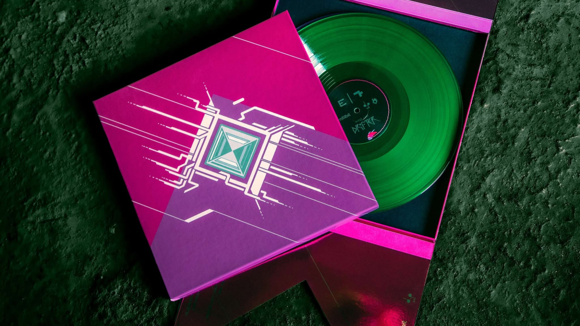 A vinyl release of the Hyper Light Drifter soundtrack by iam8bit