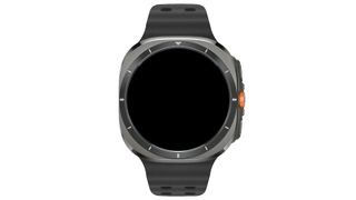 Samsung Galaxy Watch Ultra design renders showing a square case with a round face.