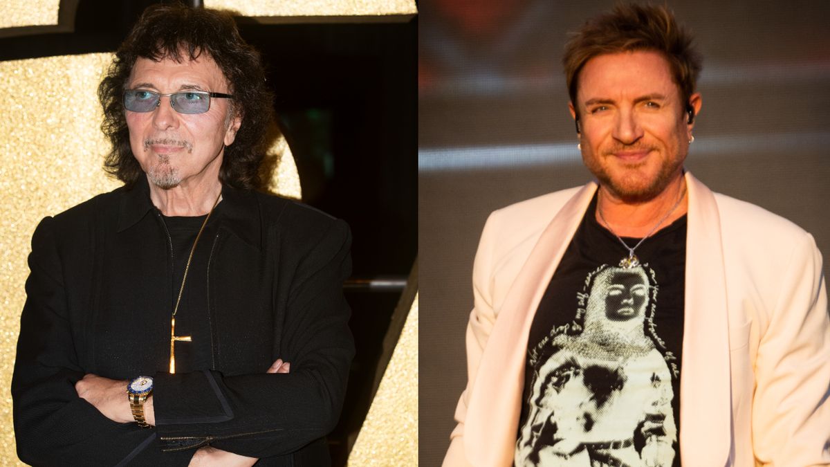 Tony Iommi and Simon LeBon