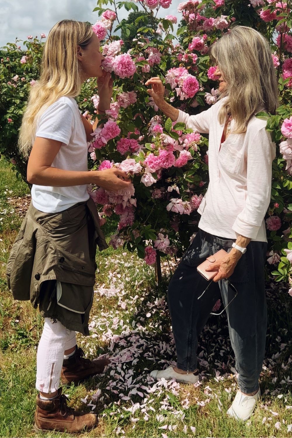 Elemis Pro Collagen Rose Cleansing Balm in the balm of a hand