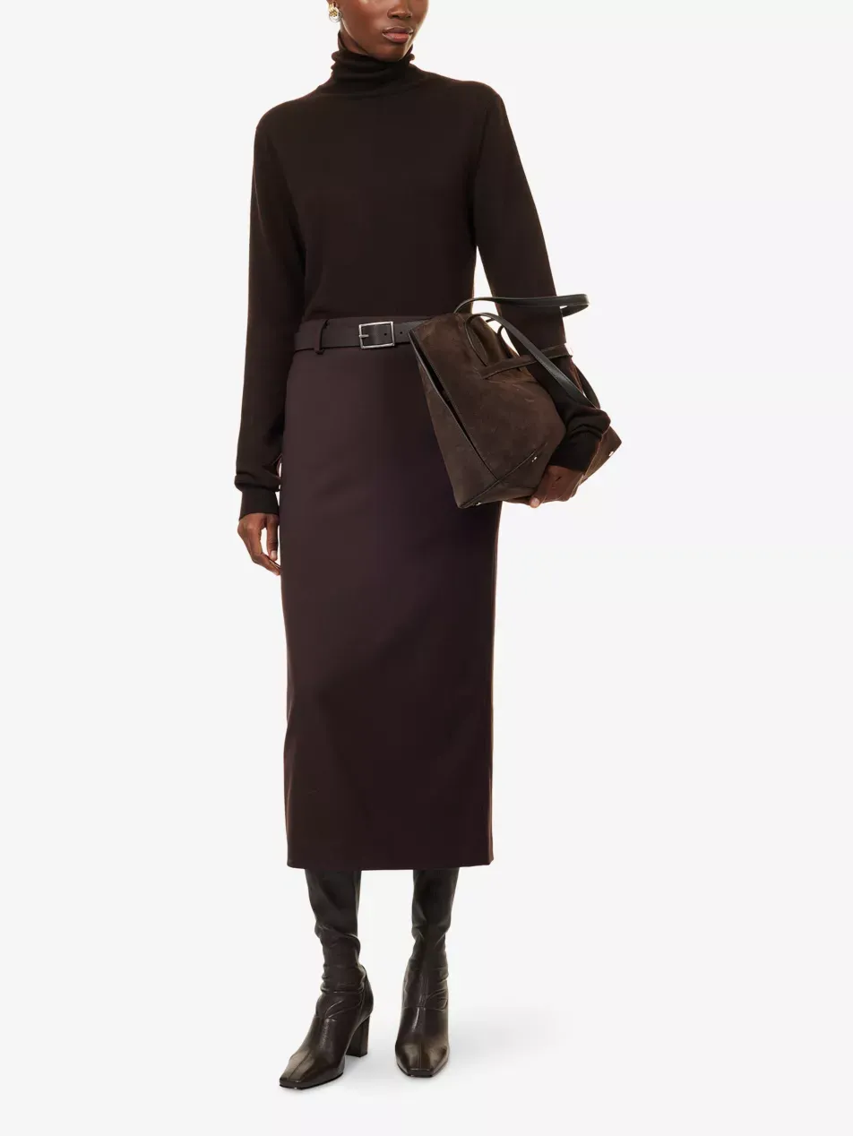Utica Turtleneck Wool and Silk Jumper