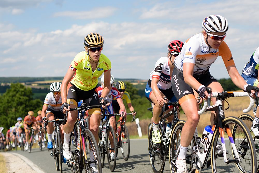 Race leader, Ellen van Dijk (Boels Dolmans) at Th&uuml;ringen Rundfarht 2016 - Stage 5