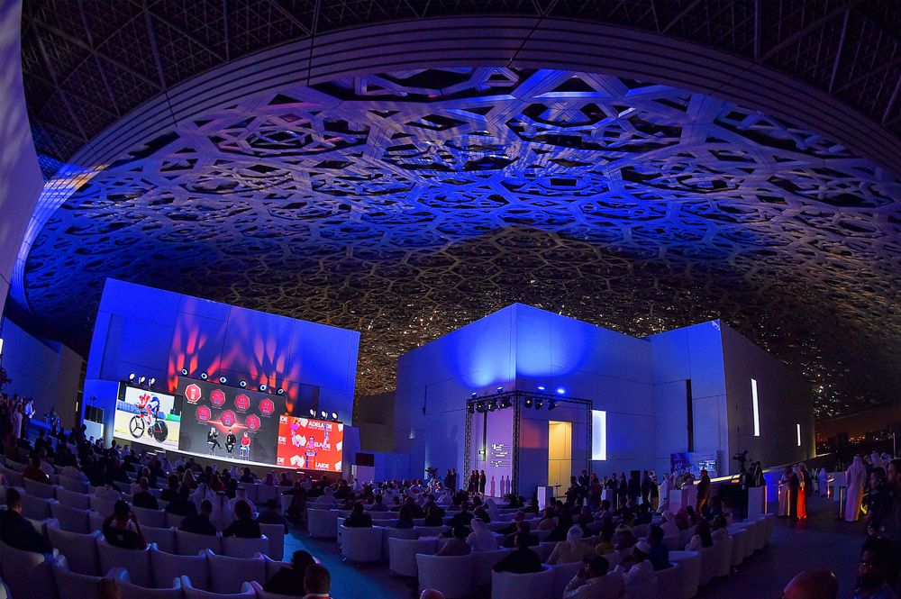 The stunning roof of the Abu Dhabi Louvre