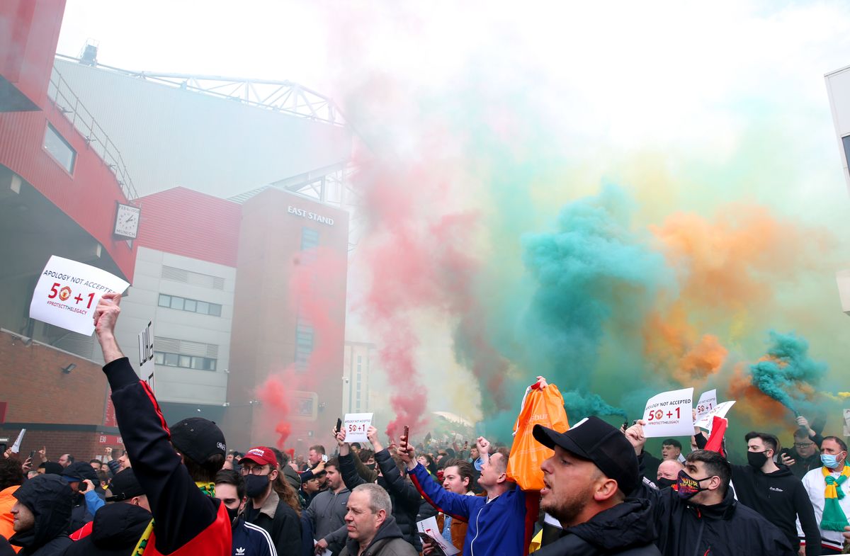 Manchester United fan protest – Old Trafford