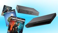 An image showing press images of the Sony UBP-X700 and Panasonic DP-UB9000 4K Blu-ray players as well as 4K Blu-rays of Blade Runner: 2049, Planet Earth II and Master and Commander