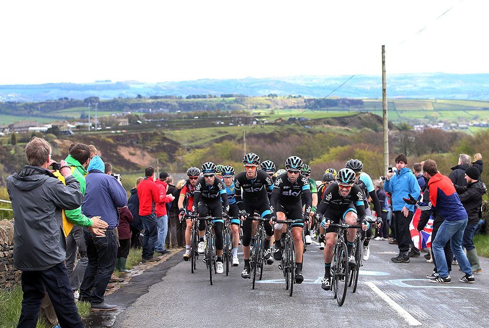 CJ Sutton controlling the pace for Team Sky