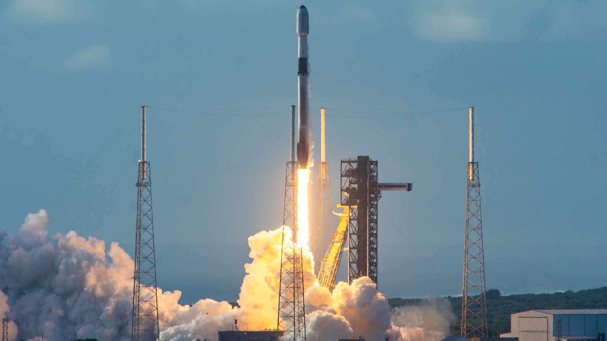 A SpaceX Falcon 9 rocket launches 28 Starlink satellites from Florida&#039;s Space Coast on Sept. 3, 2025.