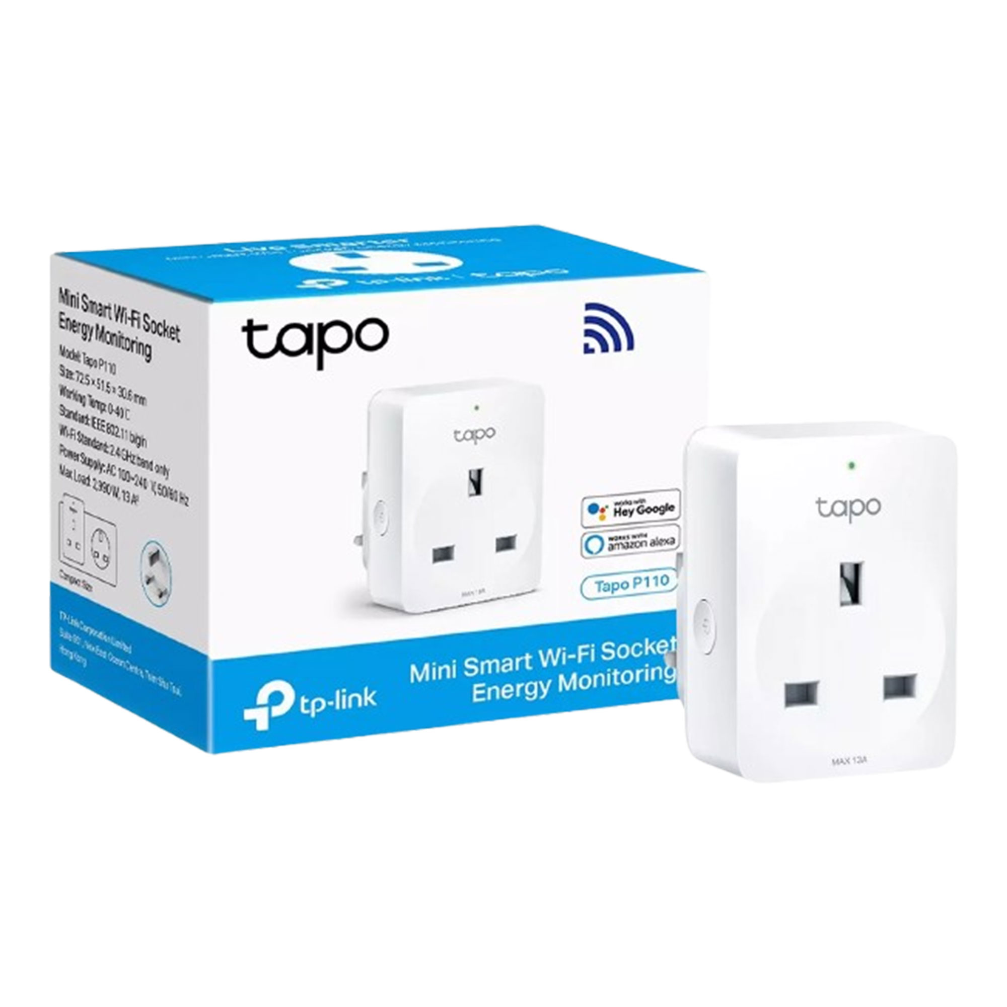 TP-Link, Tapo P110 Smart Wi-Fi Plug With Energy Usage Monitoring