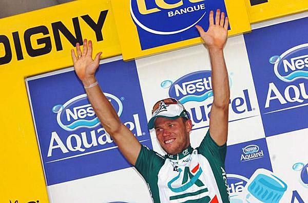 Hushovd was all smiles after winning stage four