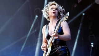 Samantha Fish (USA) performs on the Sweden Stage during the Sweden Rock Festival on Thursday 5 June 2025 in Solvesborg, Sweden.