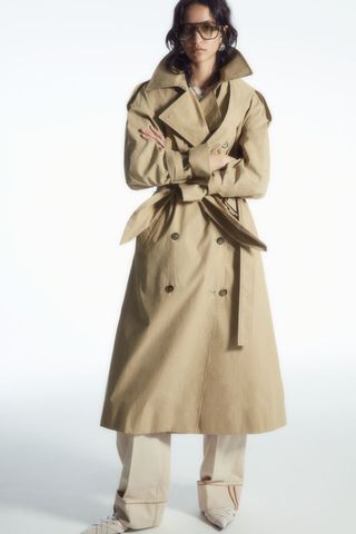 H&M Hooded Trench Coat