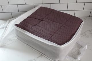Brooklinen weighted blanket in packaging