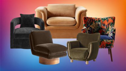 Best velvet accent chairs, according to a style editor