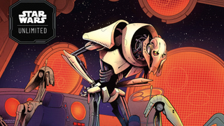 Bright bold artwork of General Grievous from Star Wars Unlimited Twilight of the Republic