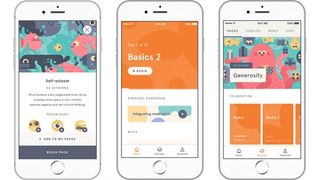 Screenshots of Headspace app