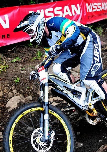 Michael Hannah (GT Bicycles) mid-course.