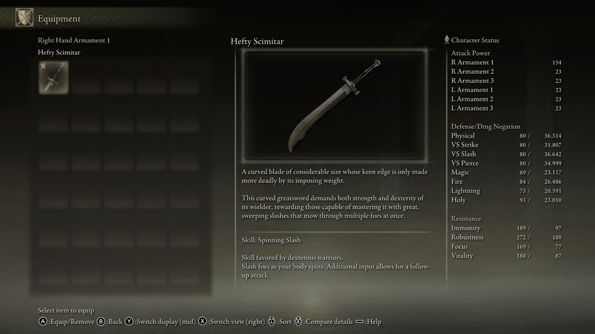 Elden Ring Tarnished Edition - Hefty Scimitar