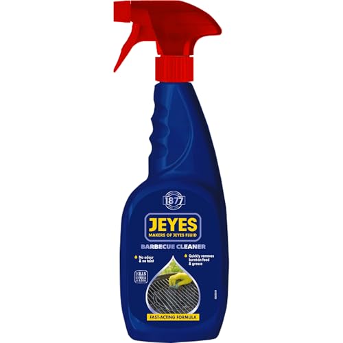 Jeyes Bbq Cleaner (750ml) – Fast-Acting Formula Cuts Through Burnt-On Food and Grease - Bbq Oven Cleaner Heavy Duty - Odour and Taint-Free - Safe for Grills, Racks and Bbq Surfaces