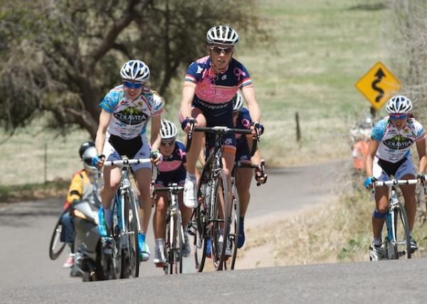 Alison Powers (Vera Bradley) leads the break out of San Lorenzo.