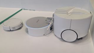 iRobot Roomba Duo robot vacuum being demoed at IFA