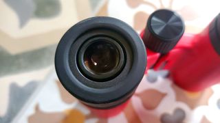 Nikon Aculon T02 8x21 eyepiece up close