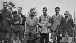 1924 Everest expedition group with Andrew Irvine and George Mallory