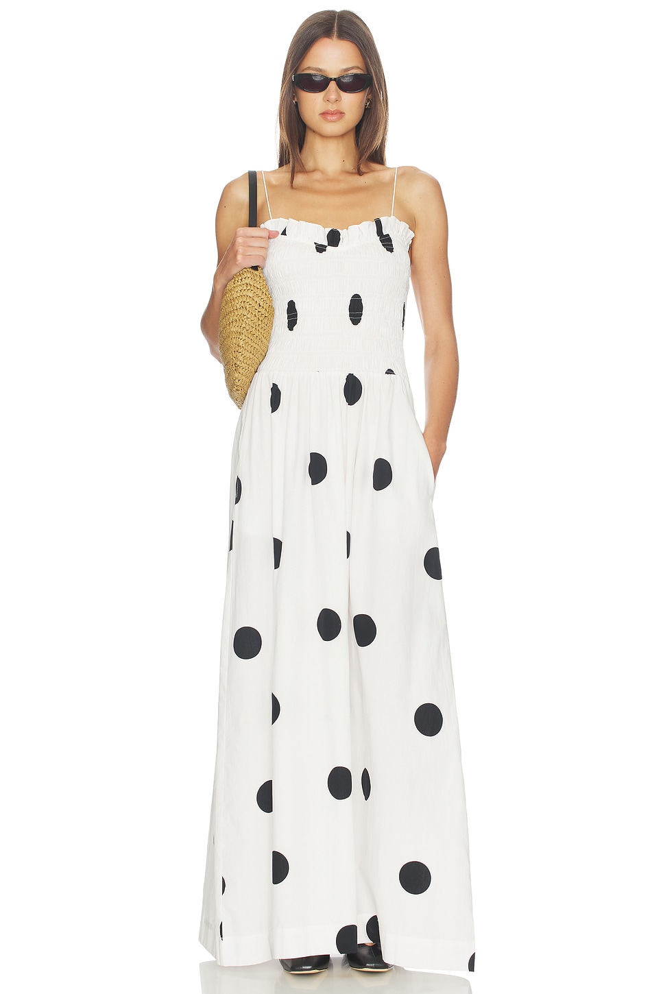 Ruffled Bodice Maxi Dress