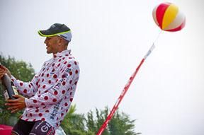 Maurizio Gorato (GEOX-TMC) has the two climbing stages to come before he can see whether he will take home the KOM competition.
