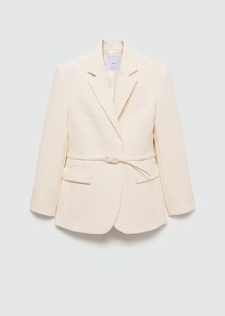 Suit Jacket With Belt