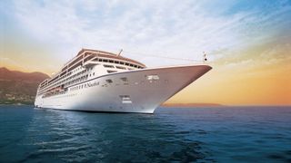 Oceania cruise ship on the ocean