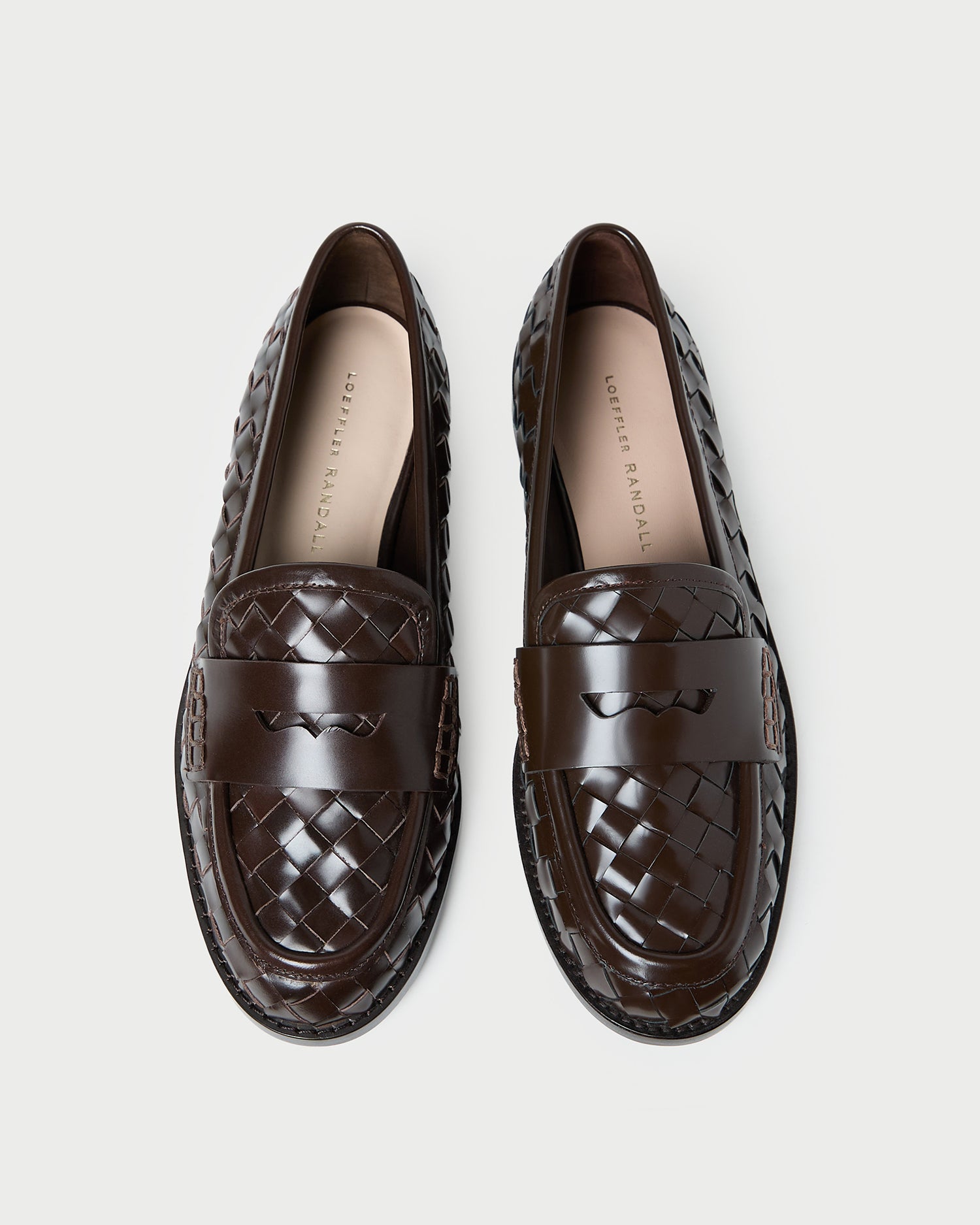 Rachel Espresso Woven Leather Loafer - Espresso Woven / 5