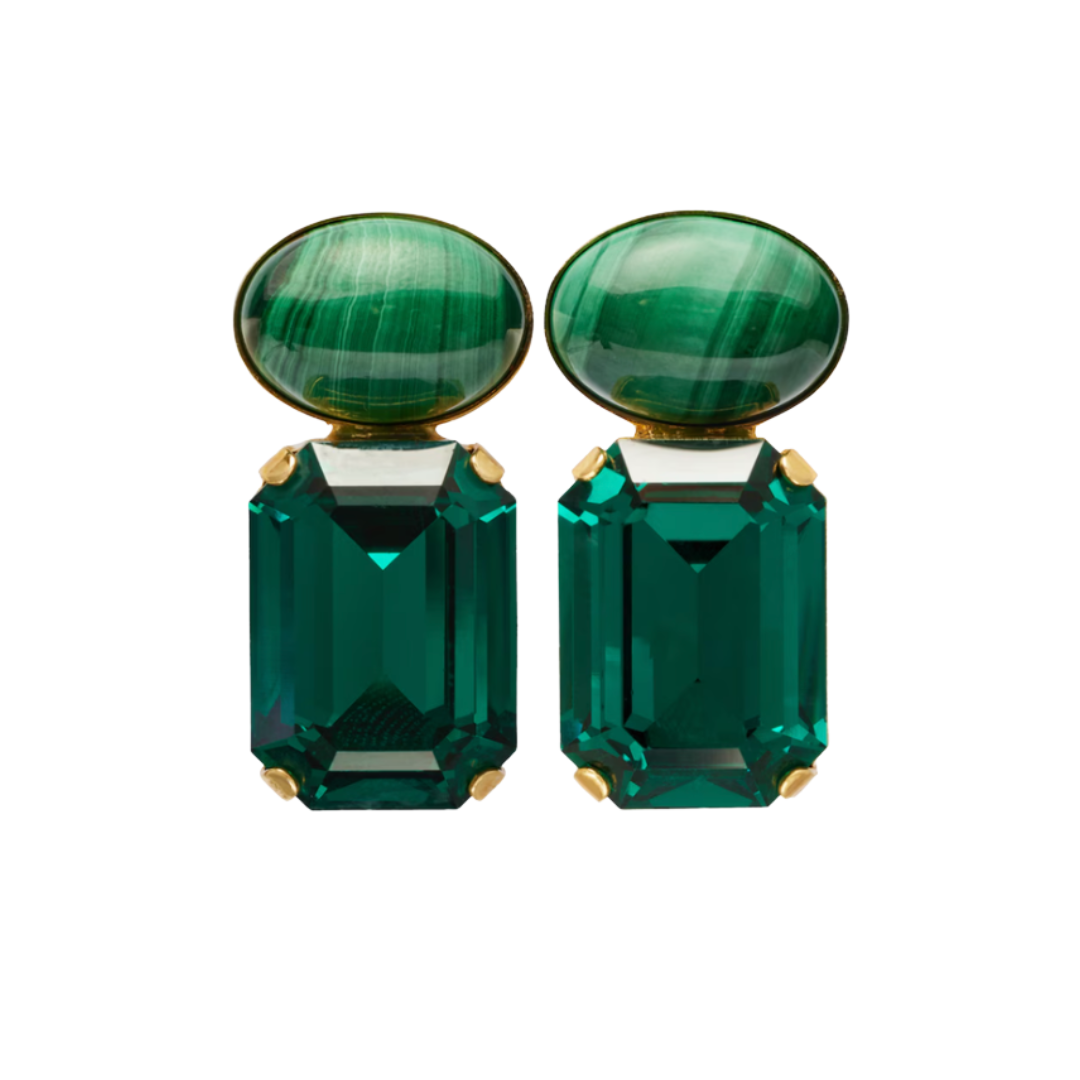 Jennifer Behr , Elin Crystal-Embellished Gold-Plated Earrings