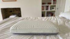 Soak & Sleep Cooling Memory Foam Pillow on bed