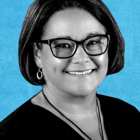 Woman wearing glasses