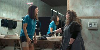 Melissa McCarthy and Sandra Bullock in The Heat