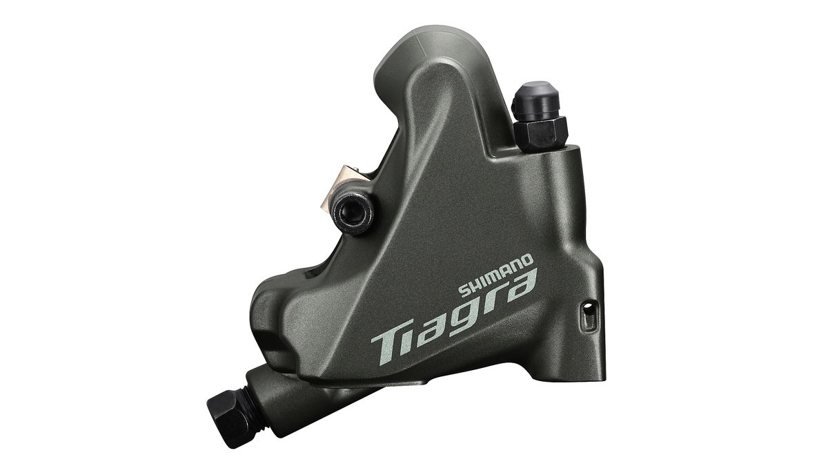 The new Shimano Tiagra rear disc brake caliper