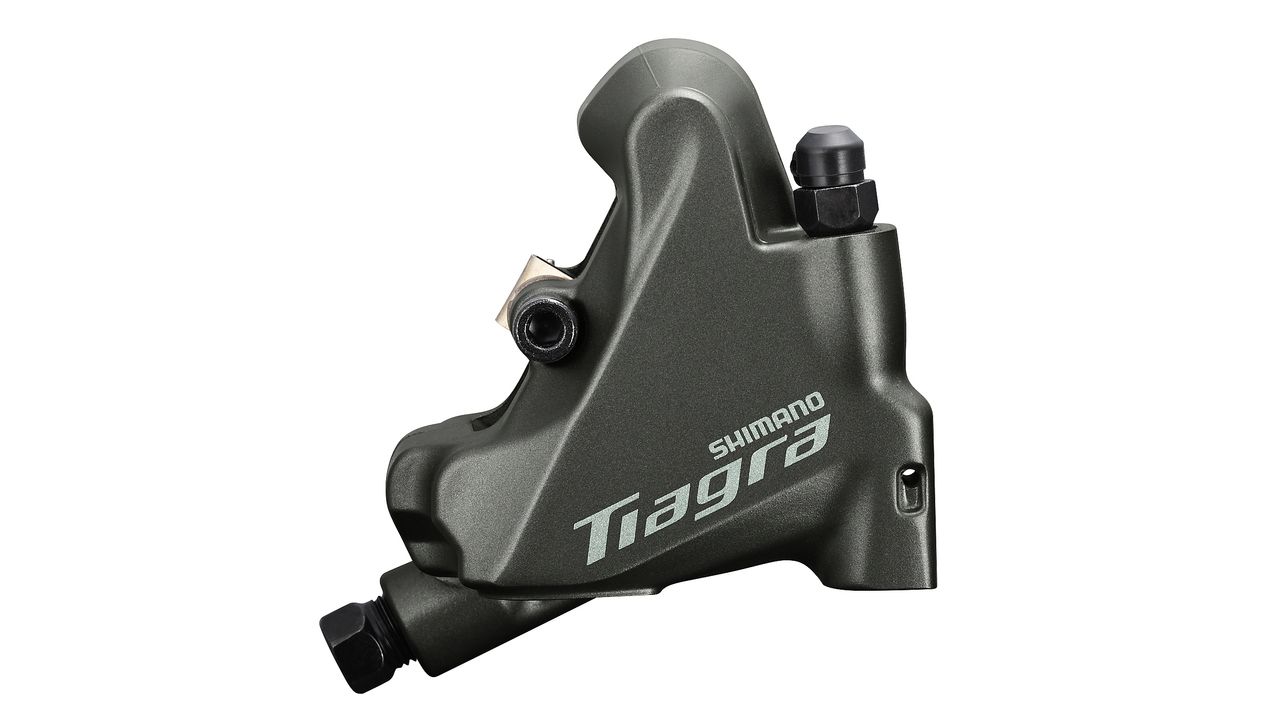 The new Shimano Tiagra rear disc brake caliper
