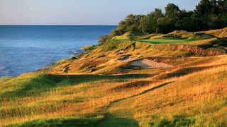 The 249-yard 17th hole at Whistling Straits