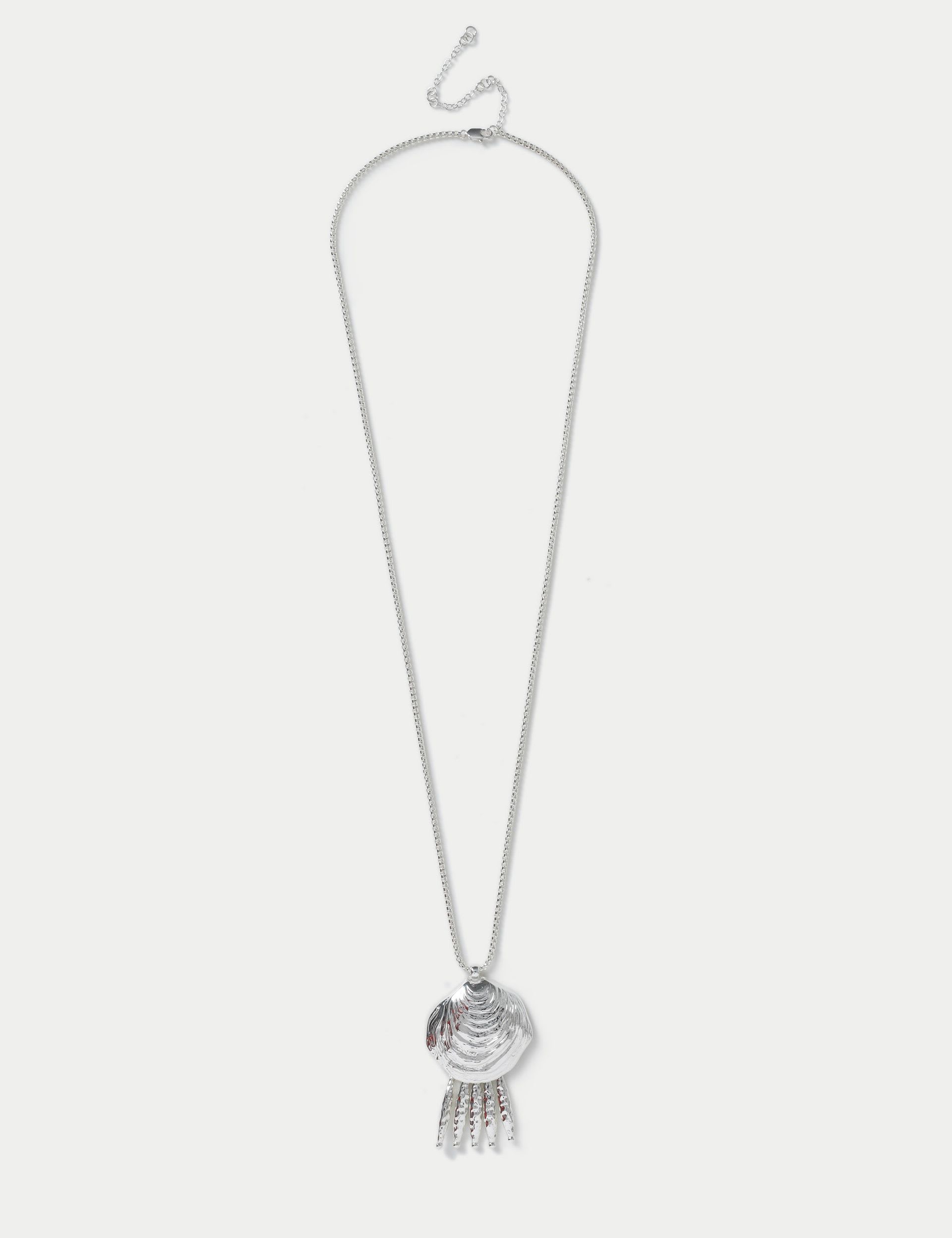 Shell Drop Long Pendant