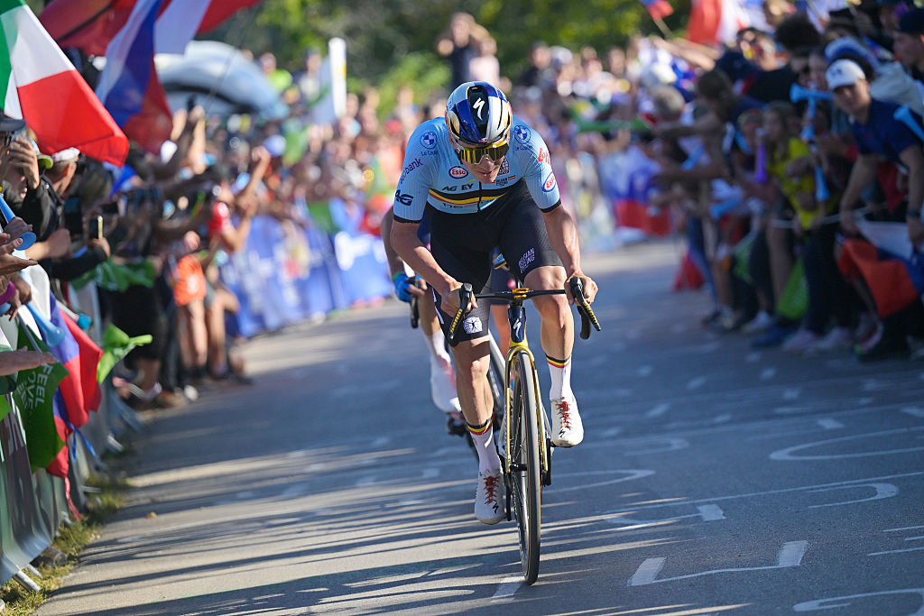 Remco Evenepoel (Belgium) during the 2026 UEC Road Cycling European Championships 2026 - Men's Elite Road Race in Sencur, Slovenia. (Photo by Ivan Benedetto - Pool/Getty