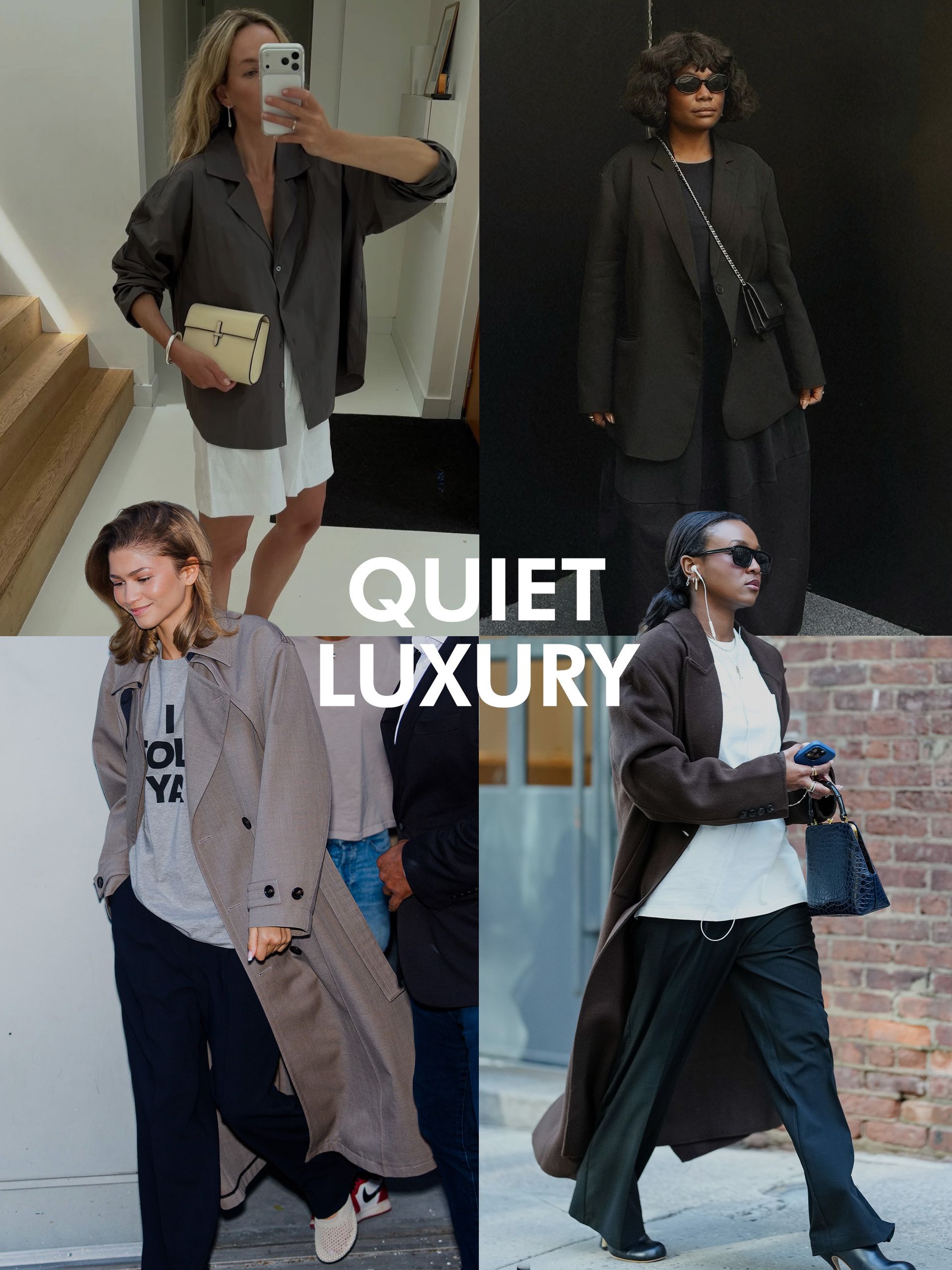 Quiet luxury aesthetic.